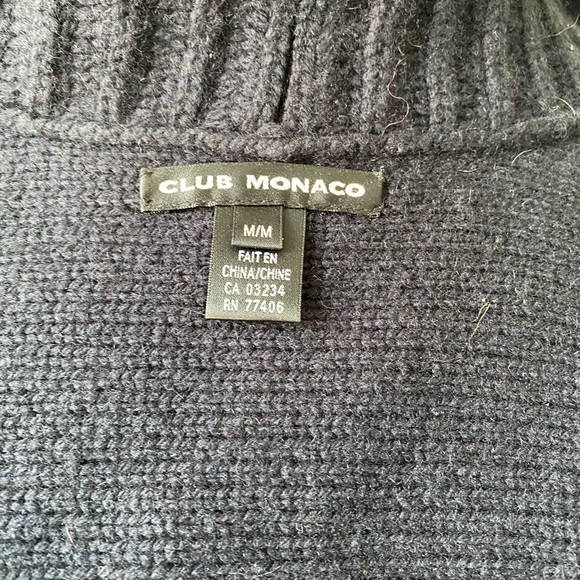 Club Monaco heavy wool cropped cardigan - Picture 5 of 6